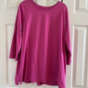 Lands end 3/4 sleeve top